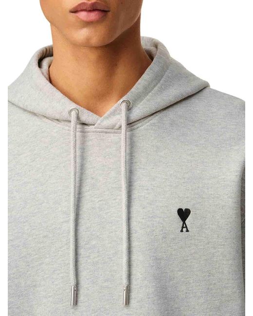 AMI Natural Ami De Coeur Cotton Hoodie for men