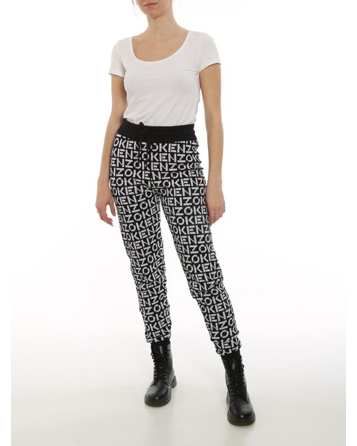KENZO Black Monogram Joggers