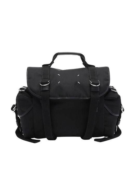 Maison Margiela Black Small High Tech Messenger Bag for men