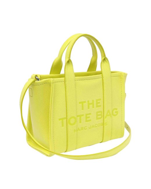 Marc Jacobs Yellow The Leather Small Tote Bag