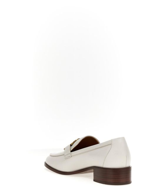 Tod's Natural Chain Loafers
