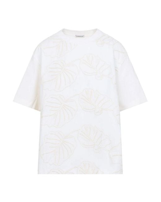 Moncler White Ss T-Shirt