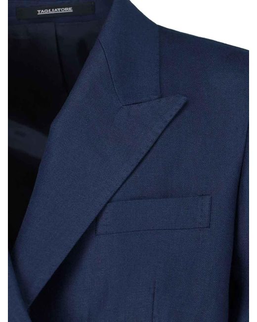 Tagliatore Blue J-Jasmine Double-Breasted Blazer