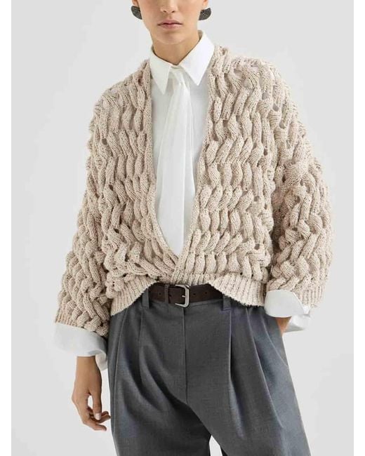 Brunello Cucinelli Natural Cardigan