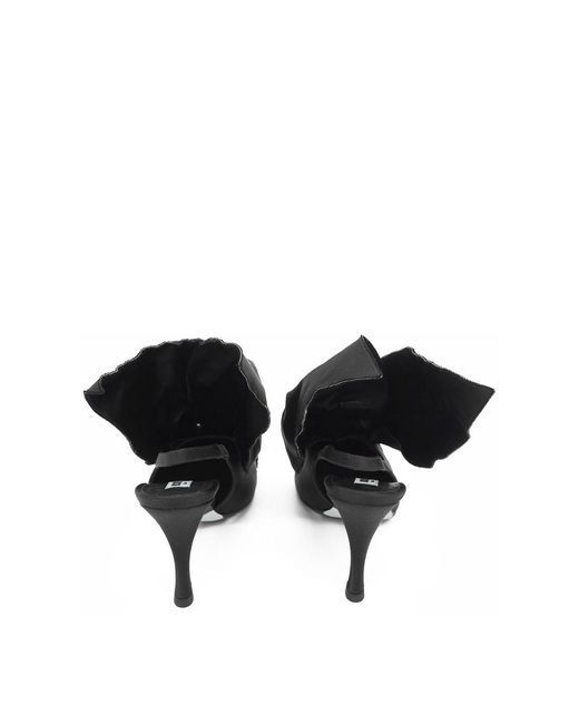 Moschino Black Sling Back