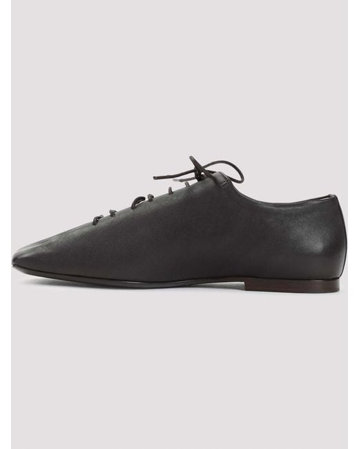 Lemaire Black Souris Flat Classic Derbies