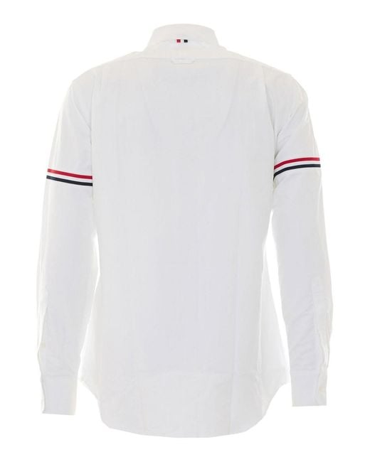 Thom Browne White Classic Fit T-Shirt for men