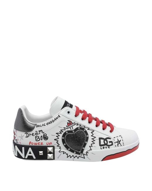 Dolce & Gabbana White Portofino Sneakers for men