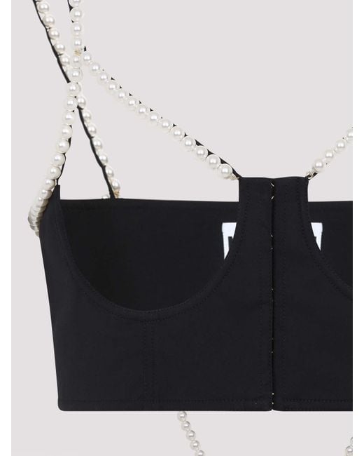 Moschino Black Sleeveless Tops