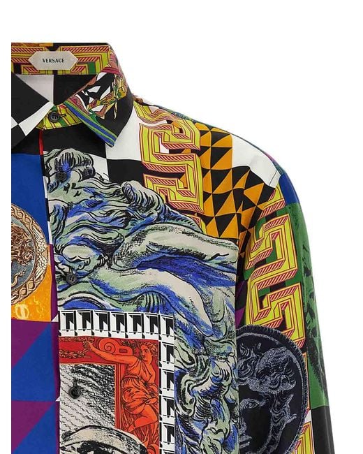 Camicia di Versace in Multicolor da Uomo