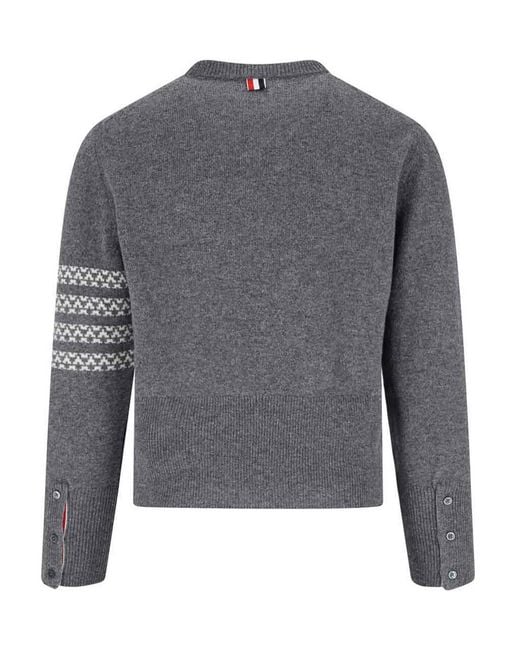 Thom Browne Gray Sweater for men
