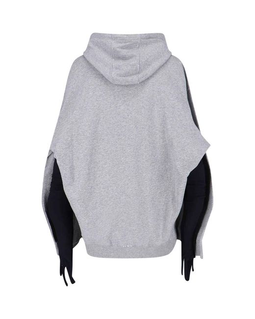 MM6 by Maison Margiela Gray Mini Dress With Gloves
