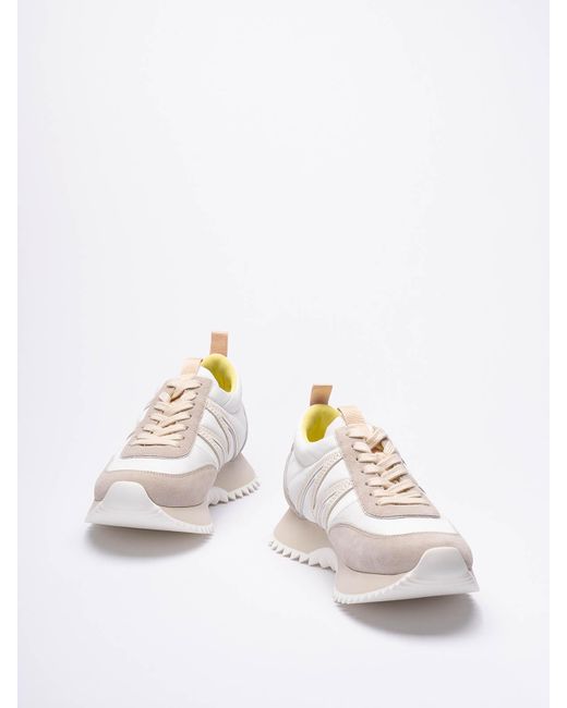 Moncler White Pacey Low-top Sneakers