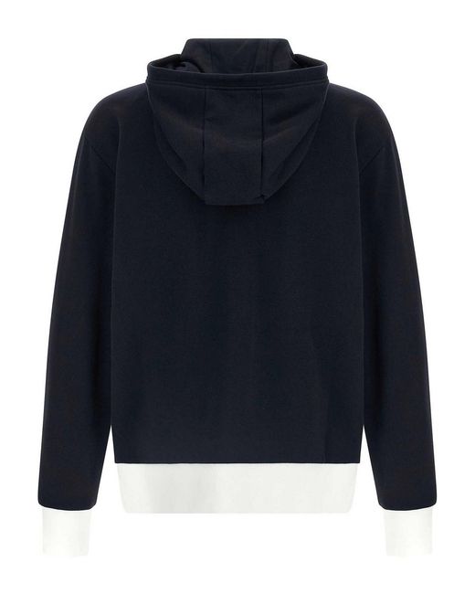 Thom Browne Blue '4 Bar' Insert Hoodie for men