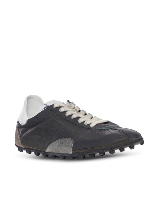 Maison Margiela Black Sprinters Lace-Up Sneakers for men