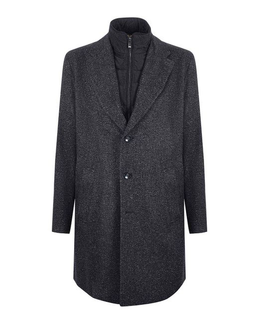 Boss Blue Hugo Coat Wool Blend for men