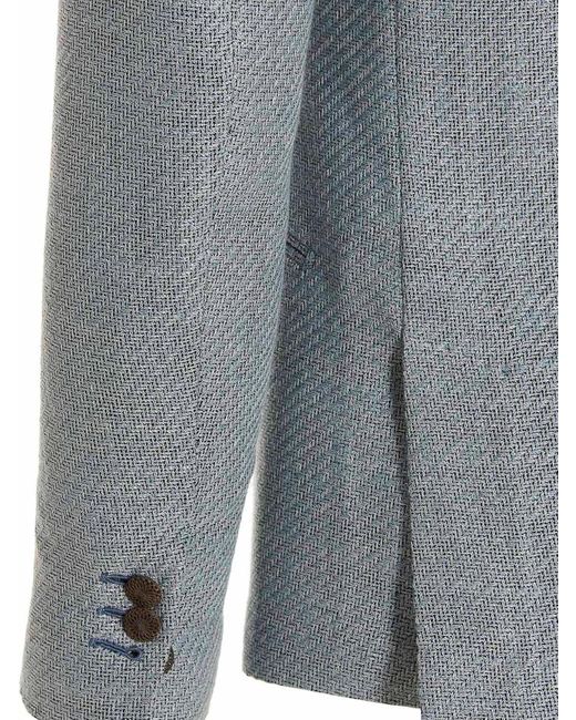 Maurizio Miri Gray Keanu Blazer Jacket for men