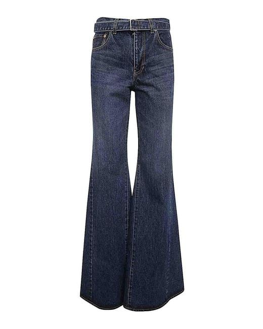 Sacai Blue Denim Pants