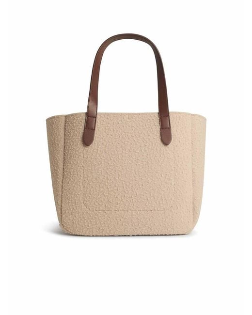 J.W. Anderson Natural Belt Tote Boiled Wool Shoulder Bag