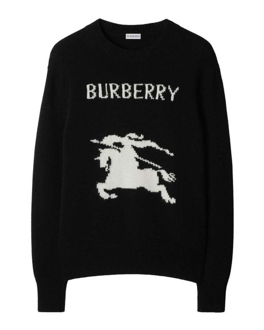 Burberry Black Wool Cashmere Sweater Ekd for men