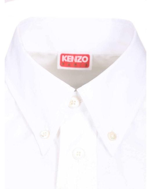 KENZO White Wild Tiger Shirt for men