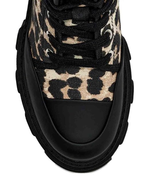 Ganni Black Cleated Denim Trail