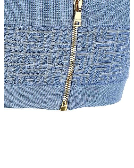 Balmain Blue Pb Top