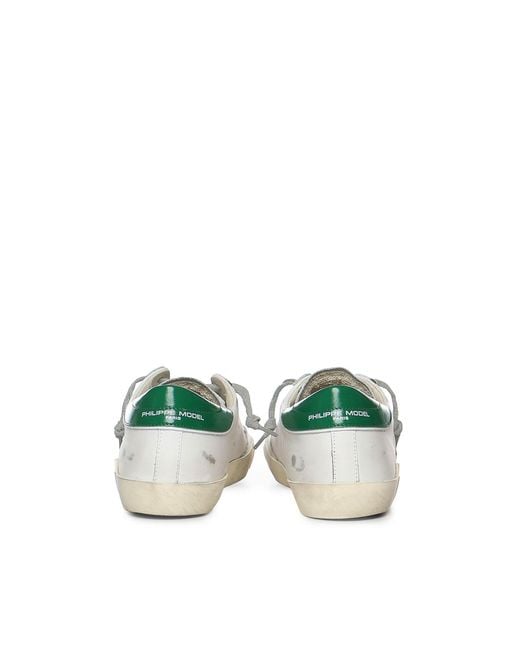 Philippe Model White Prsx Leather Sneakers for men