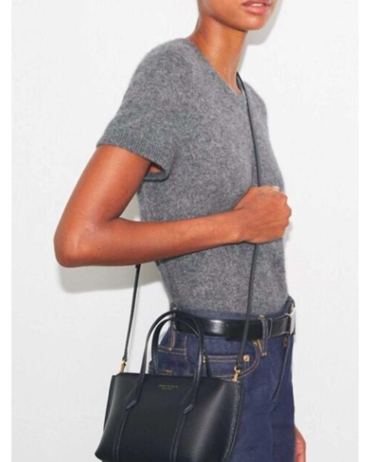 Tory Burch Black Mini Perry Tote Bag