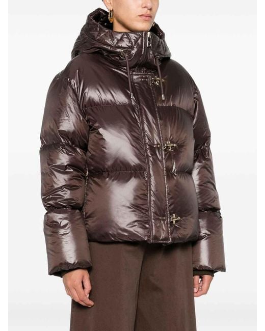Fay Brown Puffer Jacket