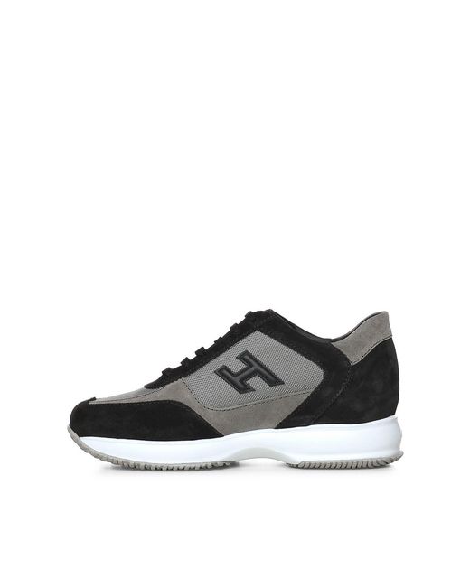 Hogan Black Sneakers Suede for men