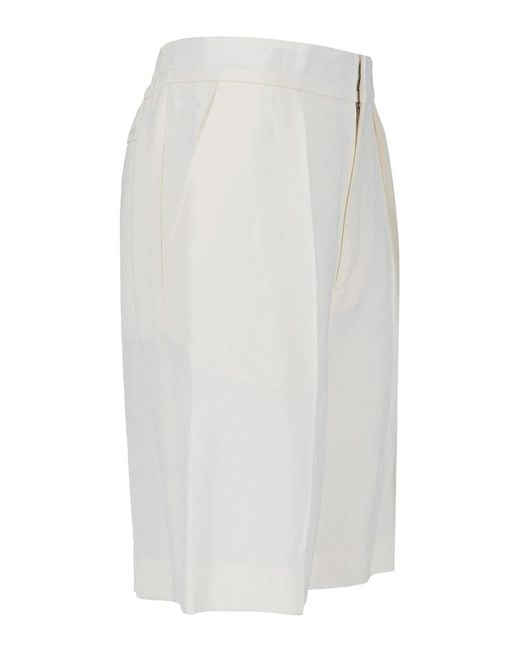 Victoria Beckham White Tailored Shorts