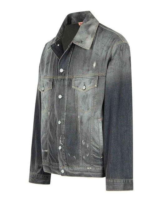 Acne Gray Denim Jacket for men