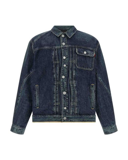 Undercover Blue Sinuous Seams Jacket for men