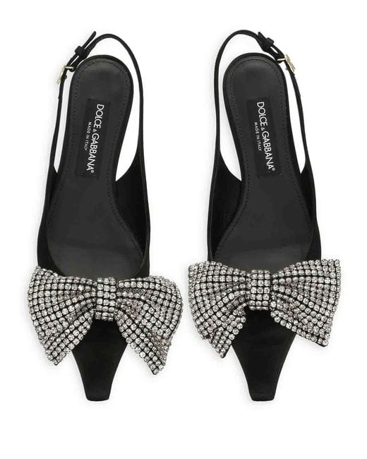 Dolce & Gabbana Black Dolce & Gabbana Slingback Shoes