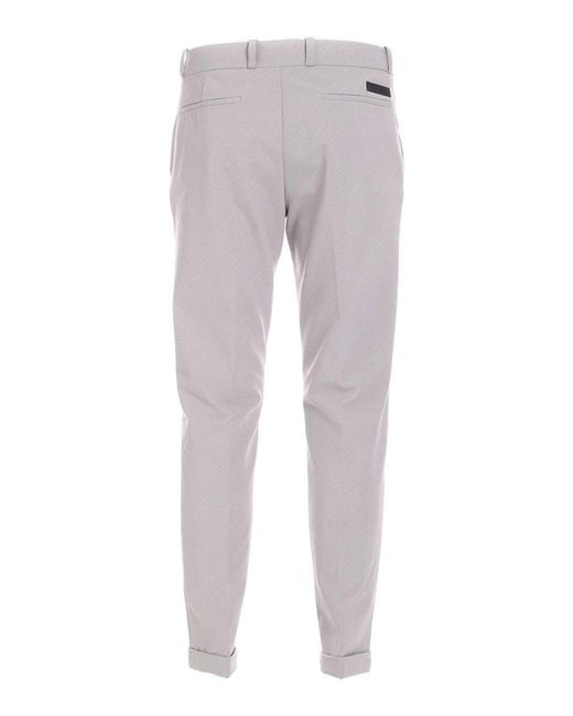 Rrd Gray Chino Micro Hammer Trousers for men