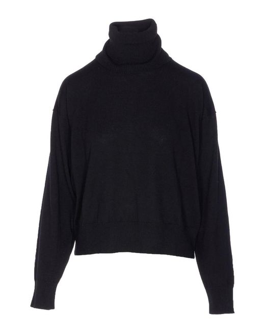 Filippa K Blue Turtleneck Long Sleeves Top