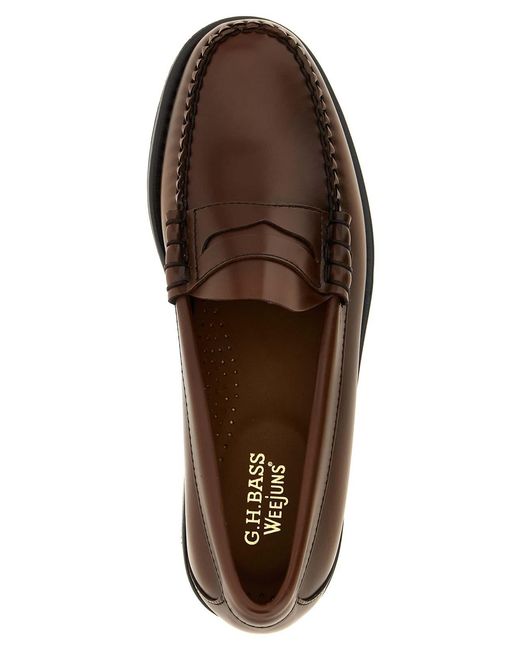 G.H.BASS Brown Weejuns Larson Loafers for men