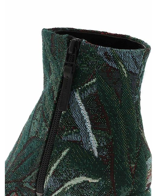 KENZO Green Daria Ankle Boots
