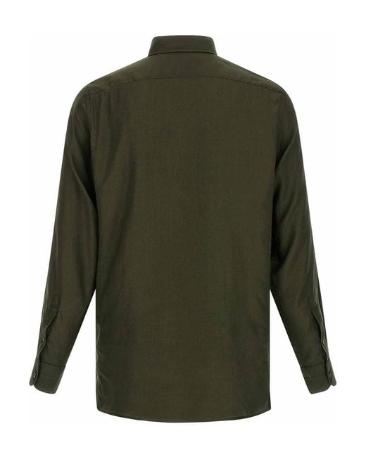 Tom Ford Green Button-Down Shirt for men