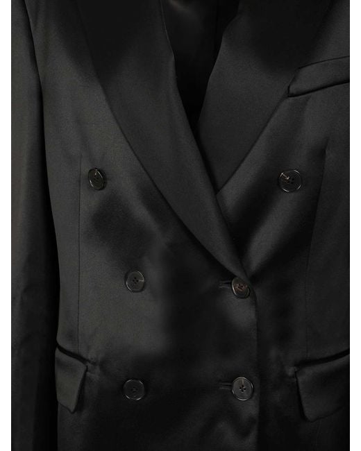 Filippa K Black Double-Breasted Blazer Jackets