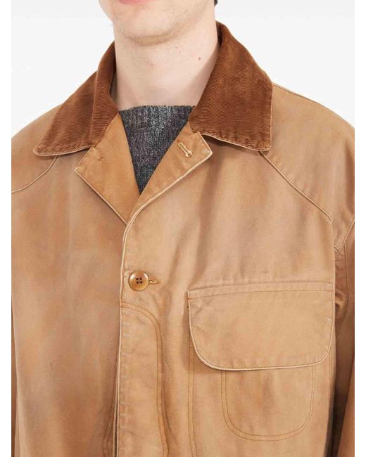 Maison Margiela Natural Cotton Waxed Jacket for men