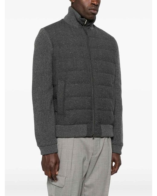 Herno Gray Piumino Bomber for men