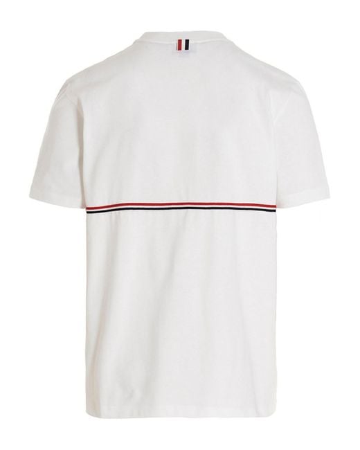 Thom Browne White Rwb T-Shirt for men