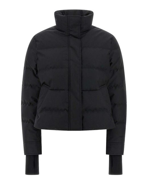 McQueen Black Cropped Down Jacket