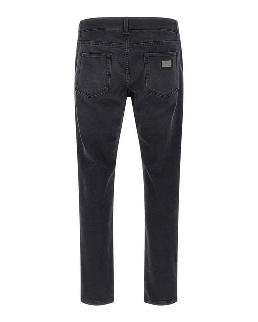 Dolce & Gabbana Blue Stretch Jeans for men