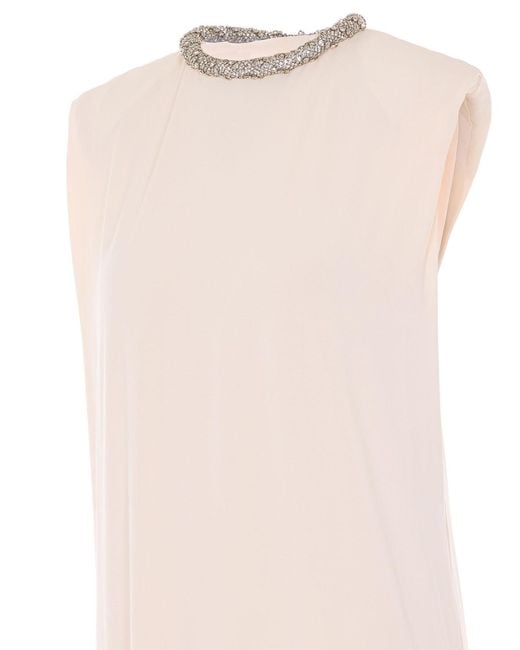 Elisabetta Franchi White Butter Embroidered Dress