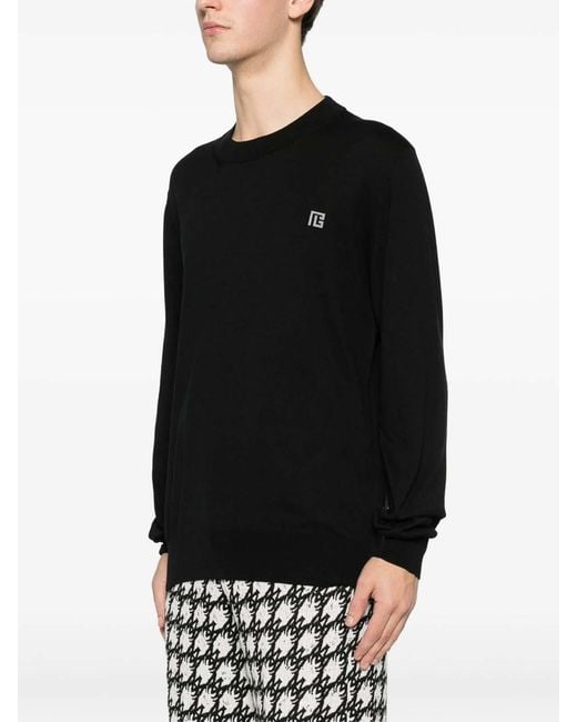 Balmain Black Sweater for men