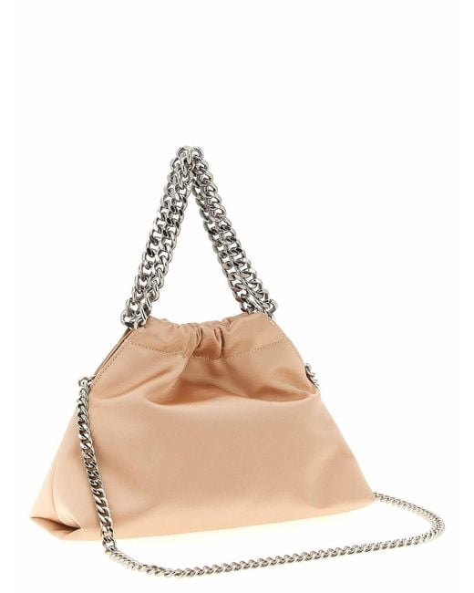 Stella McCartney Natural Falabella Mini Drawstring Crossbody Bag