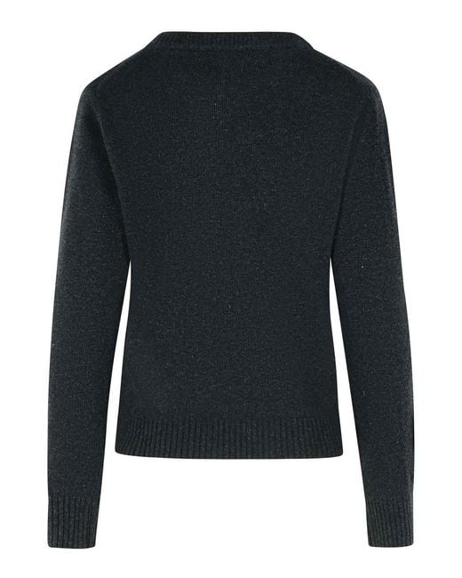 Ganni Blue Phantom Wool Blend Sweater